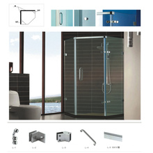 Accessoires de matériel de cabine de douche en verre trempé de haute qualité